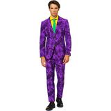 OppoSuits The Joker™ - Mannen Kostuum - Paars - Carnaval - Maat 54