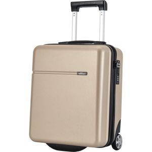 CabinOne EasyJet handbagagekoffer, 45 x 36 x 20 cm, 2 wielen, trolley, onder zitting, boordbagage, champagne, harde schaal handbagage koffer