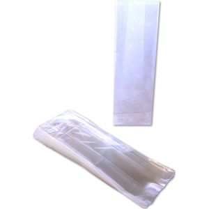 Prigta - Cellofaan zakjes transparant met blokbodem - 25 stuks - 7x4x19,5 cm - uitdeelzakjes