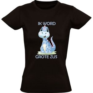 Ik word grote Zus Kinder T-shirt | Dino | Dinosaurus | Kind | Baby | Zwanger | In verwachting | Broer | Zwangerschap