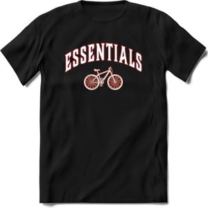 Bike EssentialsT-Shirt | Souvenirs Holland Kleding | Dames / Heren / Unisex Koningsdag shirt | Grappig Nederland Fiets Land Cadeau | - Zwart - L