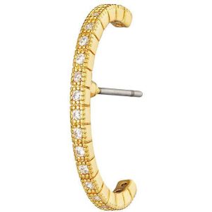 Earcuff Piercing Shimmer - Goudkleurig - Dames - Koper + Zirkonium - 2.15cm x 0.19cm