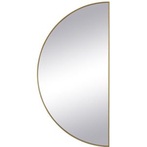 OZAIA Metalen spiegel met halve cirkel design - B.50 x H.100 cm - Goudkleurig - GAVRA L 50 cm x H 100 cm x D 1 cm