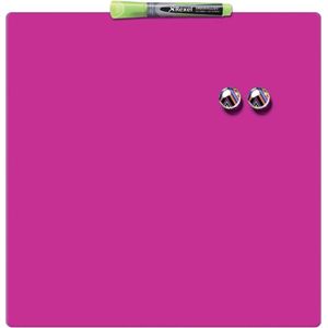 Whiteboard tegel Rexel 36 x 36 cm roze gelakt