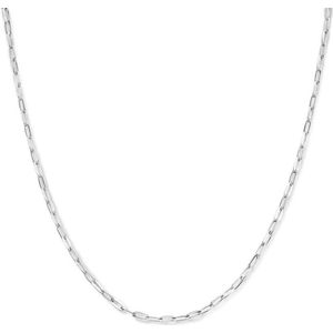 YO&NO - Ketting - Zilver verguld - Anker- Plat - 2,5mm - 45cm - Sieraden vrouw - Zilver 925