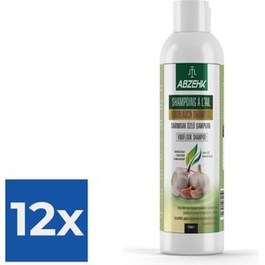 Abzehk Knoflookshampoo Groen 400ml - Voordeelverpakking 12 stuks