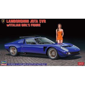 1:24 Hasegawa 20472 Lamborghini Jota SVR with Lady Figure Plastic Modelbouwpakket