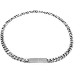 GUESS X-Logo Heren Ketting Staal - Zilver