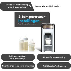 Baby Melk Machine - Formula Pro Advanced Babyflessenmaker - Doseert En Mengt Heet Water En Melkpoeder Met Één Druk Op De Knop - Zwart - 1 Stuk