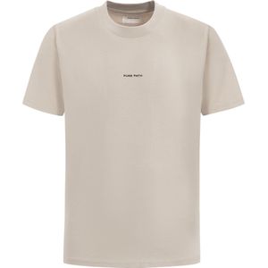 Purewhite - Heren Loose Fit T-shirts Crewneck SS - Sand - Maat M