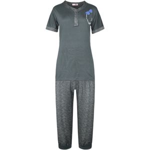 Capri Pyjama - FINE WOMAN® - Zwart - XXXL