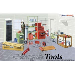 1:24 Fujimi 11505 Diorama Garage Tools nr.2 Plastic Modelbouwpakket