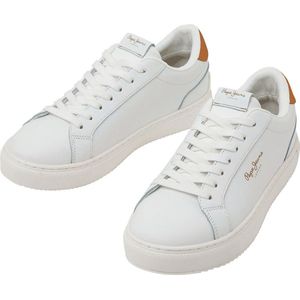 Pepe Jeans Adams Basic Lage Sneakers Wit EU 41 Vrouw