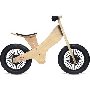 Kinderfeets houten loopfiets klassiek vanaf 2 jaar - Naturel Hout