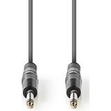 Nedis Mono-Audiokabel - 6,35 mm Male - 6,35 mm Male - Vernikkeld - 3.00 m - Rond - PVC