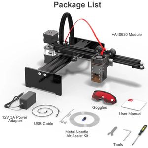 Lasergraveermachine 7W-50W voor Hout en Metaal – CNC Lasersnijder & DIY Graveer Tool