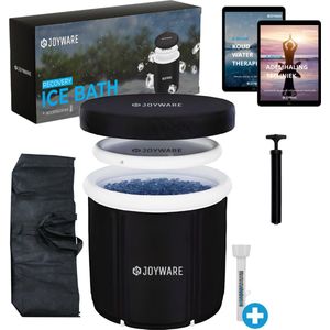 Joyware IJsbad - Zitbad XXL - Ice Bath - Inclusief Isolerende Afdekhoes & Thermische Deksel - Dompelbad - Opvouwbaar Bad - Wim Hof Methode - Opblaasbaar - Met Thermometer, Opbergtas & 2 E-Books