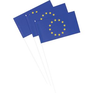 Vlaggetjes Europa van papier 1000 stuks
