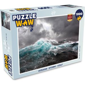 Puzzel Oceaan - Storm - Golf - Legpuzzel - Puzzel 1000 stukjes volwassenen