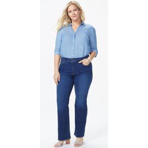 NYDJ Barbara Bootcut Mediumblauw Premium Denim (Plus)