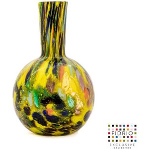 Design Vaas Globe - Fidrio FIESTA - glas, mondgeblazen bloemenvaas - hoogte 26 cm