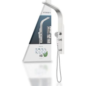 Sansibar 60085 Roestvrijstalen Douchepaneel - Regendouche en Handdouche - Complete Doucheset - Douche-systeem met Wandhouder