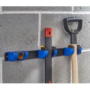 Mottez Steelhouder bezem en tuingereedschap voor 3 stelen
