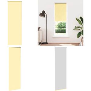 vidaXL Rolgordijn verduisterend 75x210 cm stofbreedte 70,7 cm geel - Rolgordijn - Rolgordijnen - Dag- En Nachtgordijn - Verduisterend Rolgordijn