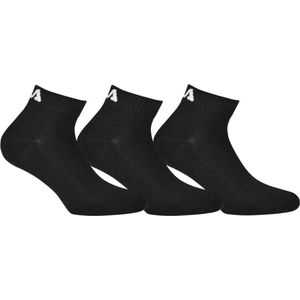 Fila regular fit 3-pack black socks, 35-38