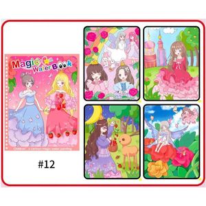 Herfst uitverkoop! 1+1 deal. Sinterklaas | Kerst cadeau | Magische Water Kleurboek voor Kinderen | Herbruikbaar Water Tekening | Kleuren met waterpen | Magische prinsessen