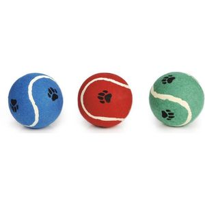 Beeztees Tennisbal - Hondenspeelgoed - Assorti - Dia: 12,5 cm