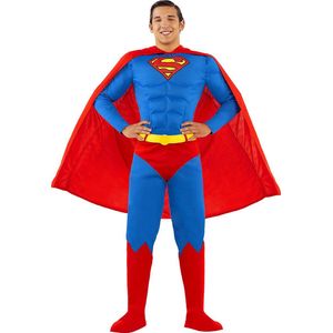 FUNIDELIA Superman Kostuum voor Mannen - Man of Steel - Maat: M - Blauw