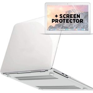2-in-1 Beschermset - Geschikt voor MacBook Pro 13 inch - Case + Screenprotector - Hardcase - A1706/A1708/A2338/A2686 (M1,M2,Touchbar, 2016-2022) - Transparant