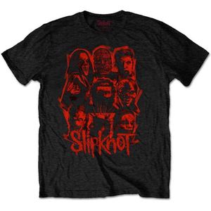 Slipknot - WANYK Red Patch Heren T-shirt - L - Zwart