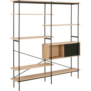 Boekenkast Rechthoek - Naturel - 172x27x188cm - Giga Living