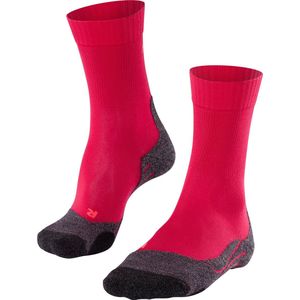 FALKE TK2 Cool Wandelsokken anti blaren, medium padding functioneel garen sportsokken dames rood - Maat 39-40