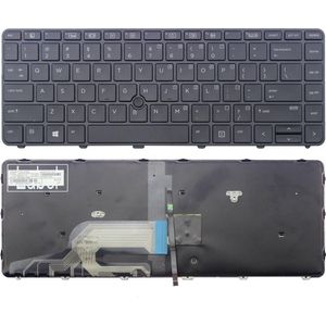 Notebook Toetsenbord geschikt voor o.a. HP ProBook 430-G3/G4 / 640-G2/G3 Series - P/N: 822338-001