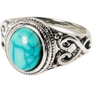 Zentana Turqueniet Ring - Klassiek Antique Plated - Acceptatie - Sieraden voor Vrouwen & Dames - 9