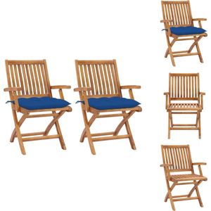 vidaXL terrasstoelen set - vidaXL - Tuinstoelen - 56x58x88 cm - inklapbaar - Tuinstoel