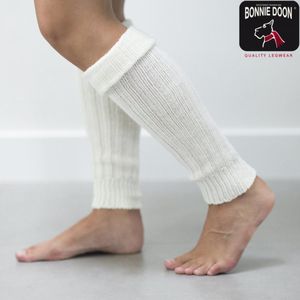 Bonnie Doon Beenwarmers Off White Unisex Onze Size - Dames en Heren - Sleever - Legwarmer - Grof Gebreid - Wol - 1 paar - Warm - Comfortabel - Ivory - Crème Wit - Ivoor - Gebroken Wit - Mode Accessoire - BE021766.250