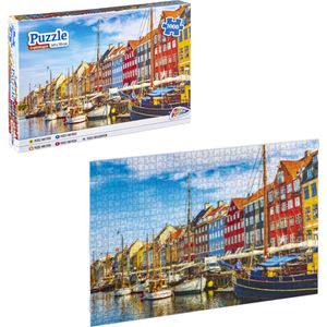 Grafix Puzzel 1000 stukjes volwassenen | Thema Kopenhagen | Afmeting 50 X 70 CM | Legpuzzel