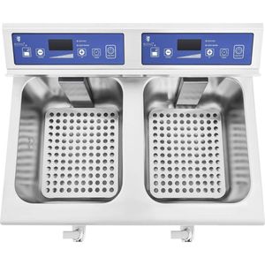 Royal Catering Inductie friteuse – 2x 10 liter – 60 tot 190°C