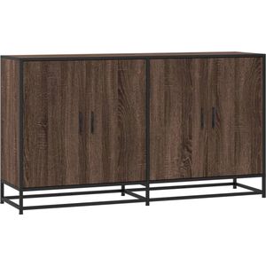 vidaXL - Dressoirx35x76 - cm - bewerkt - hout - bruin - eikenkleurig