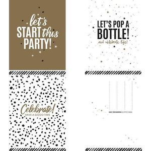 Wenskaartenset Let's Party  - 9 stuks - A6