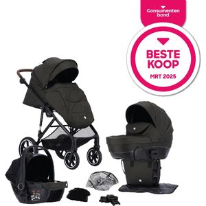 Puck Carl Kinderwagen 3-in-1 - Donkergroen
