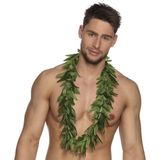 Toppers - 2x Hawaii kransen cannabis - hawaii slingers - Wiet/canabis thema decoratie/versiering
