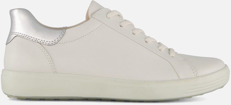 Ecco Soft Sneakers wit Leer - Dames - Maat 37