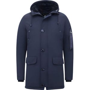 Parka Heren Jassen - Gewatteerde Jassen - 7103 - Blauwe jas