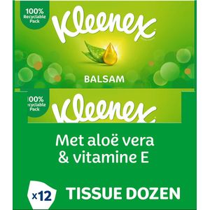 Kleenex tissues - Balsam - Voordeelverpakking - 12 x 64 stuks = 768 zakdoekjes