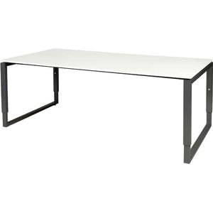 Verstelbaar Bureau - Plus 120x90 Eiken - zwart frame